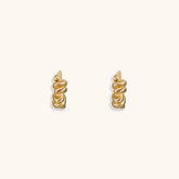 Golden Spiral Hoops - Jewelry de Corner